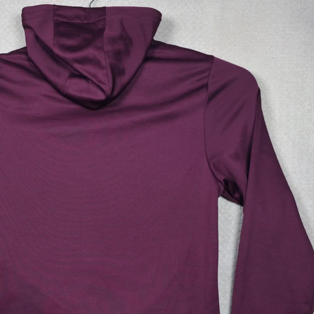 Jordan Therma-FIT Hoodie‎ Mens Small Burgundy Jumpman Sweatshirt Funnel Neck Gym